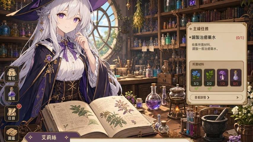 魔女秘药 角色路线 演示图 1